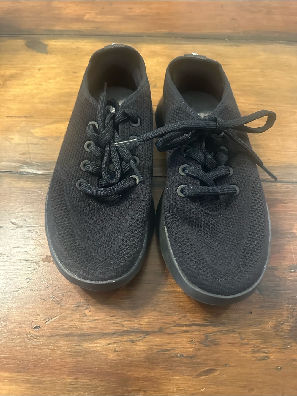 allbirds Women’s Black Knit Lace-Up Sneakers